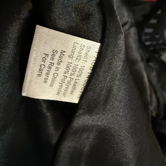 NWOT PARKER BLACK LEATHER MESH STRIPED PEPLUM TOP XS - Picture 6 of 6